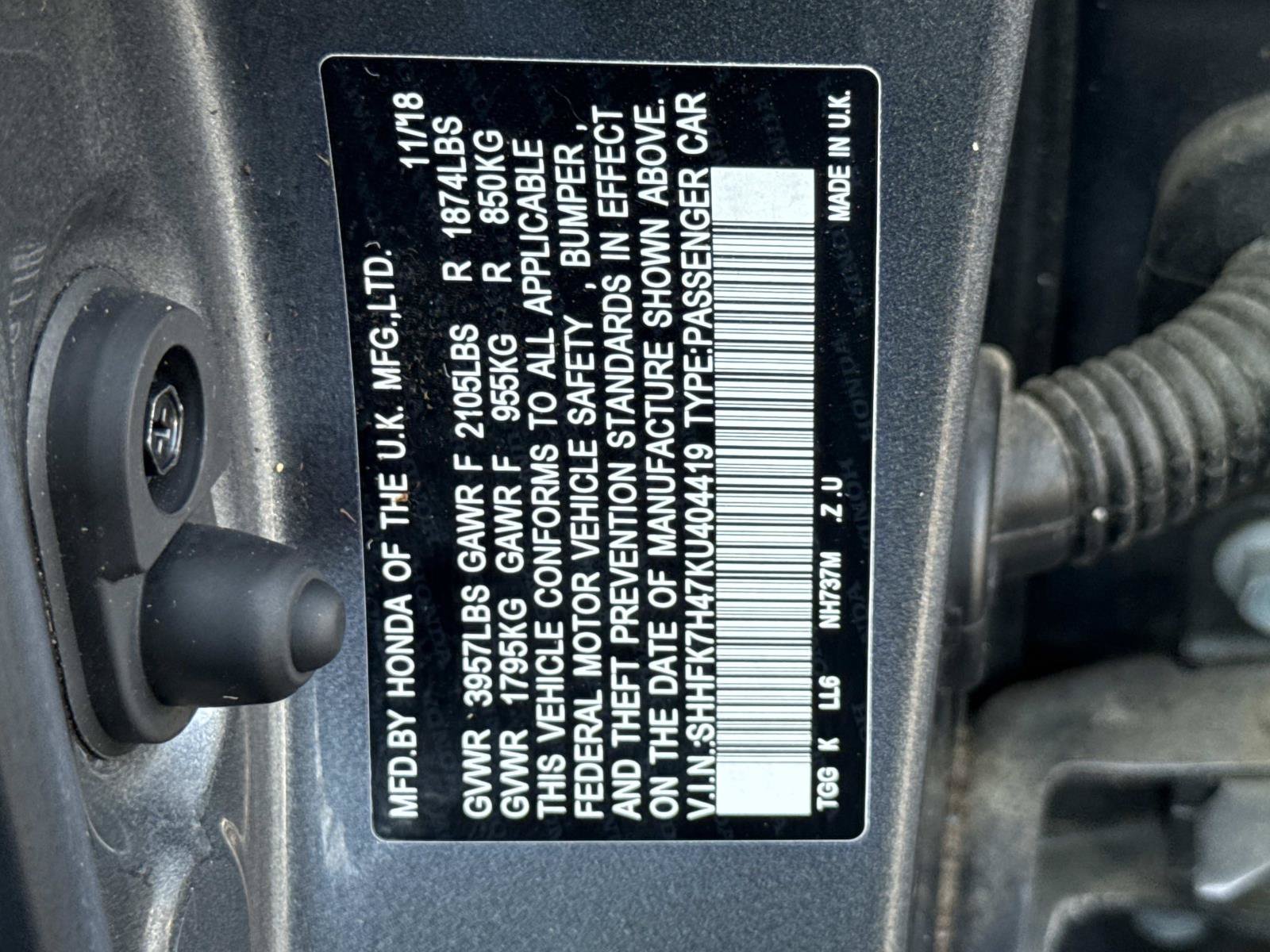 Used 2019 Honda Civic Sport image 25