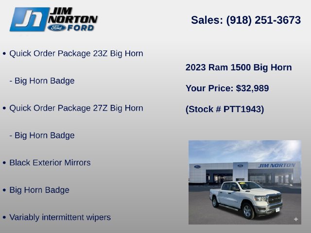 Used 2023 RAM 1500 Big Horn AWD/4WD image 8