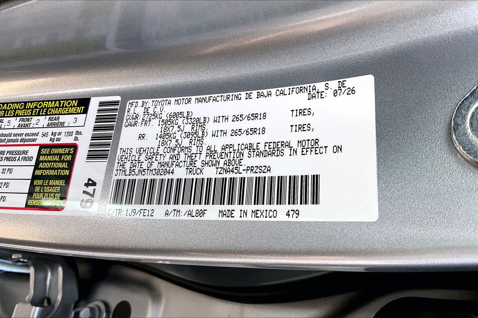 New 2026 Toyota Tacoma TRD Sport AWD/4WD image 15