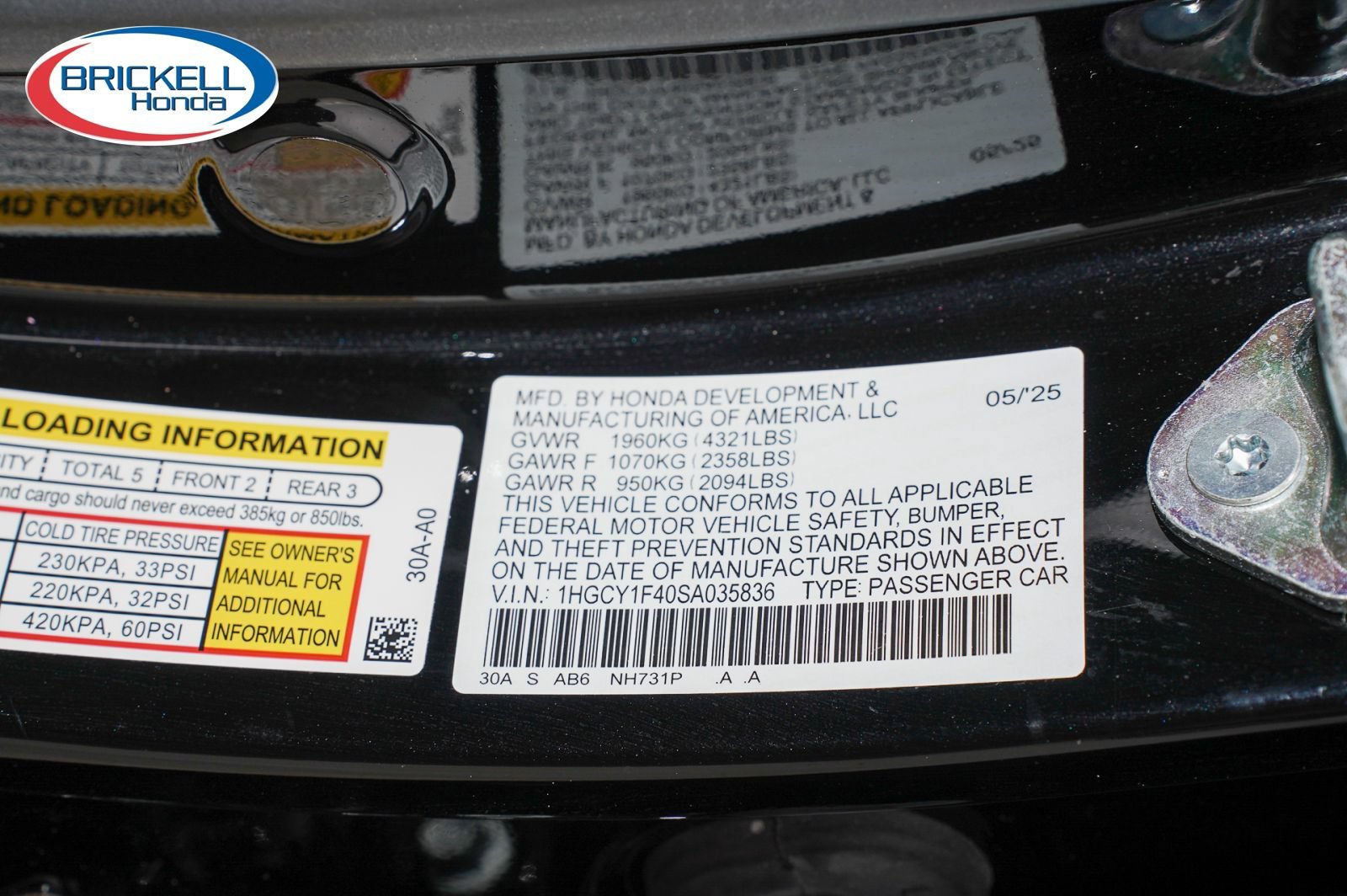 Certified 2025 Honda Accord SE image 39