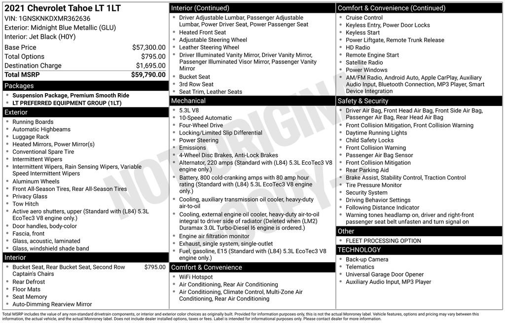 Used 2021 Chevrolet Tahoe LT image 27