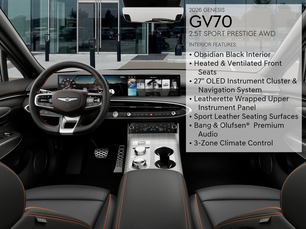 New 2026 Genesis GV70 2.5T Sport Prestige AWD/4WD image 17