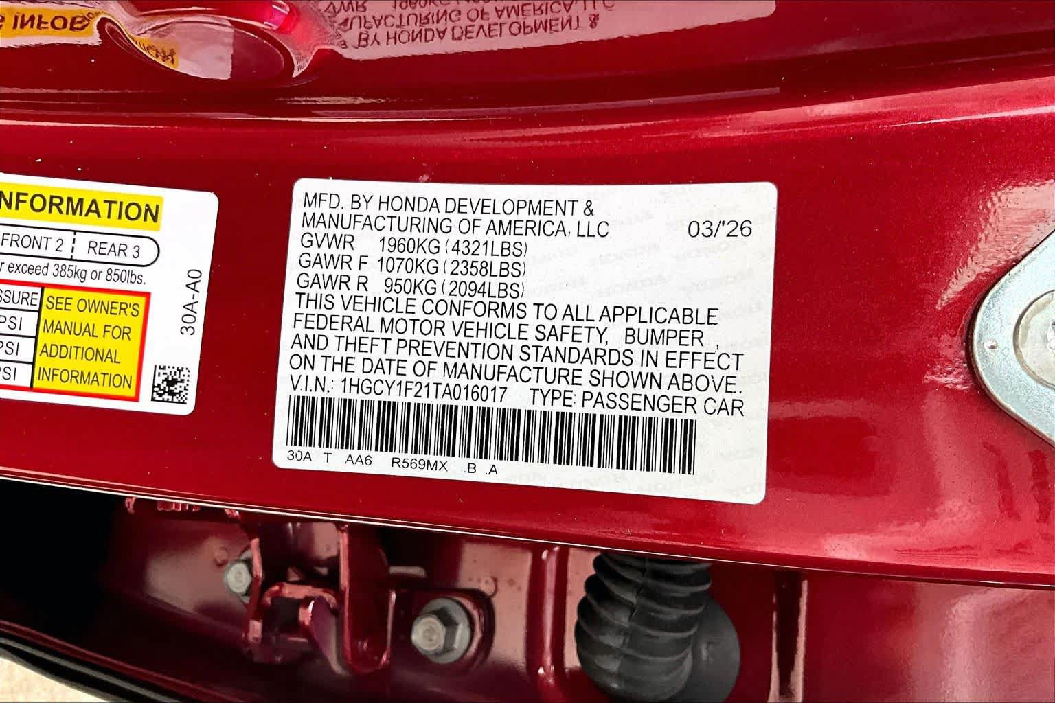 Used 2026 Honda Accord LX image 21