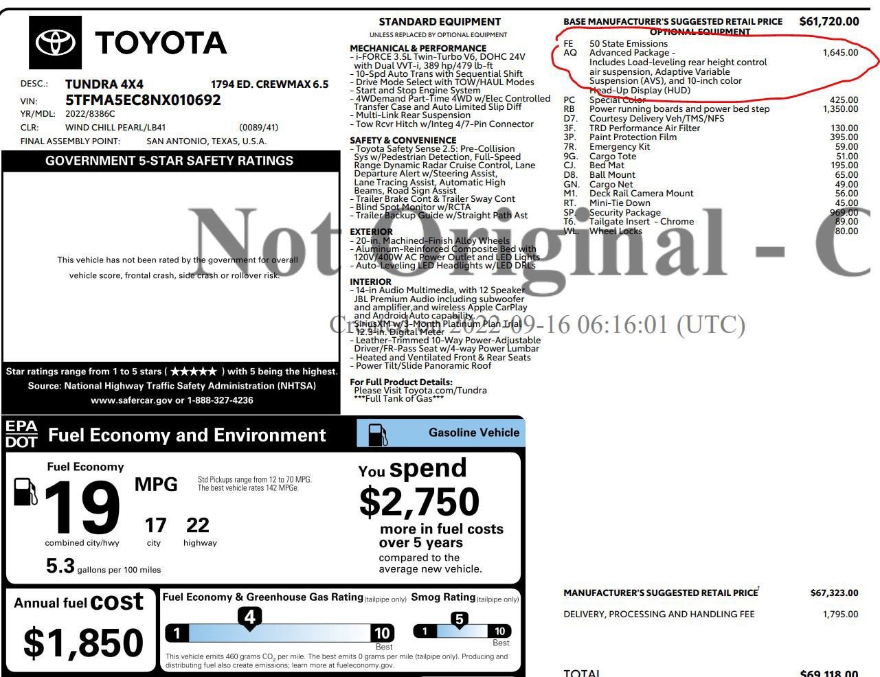 Used 2022 Toyota Tundra 1794 Edition w/ Advanced Package AWD/4WD image 30
