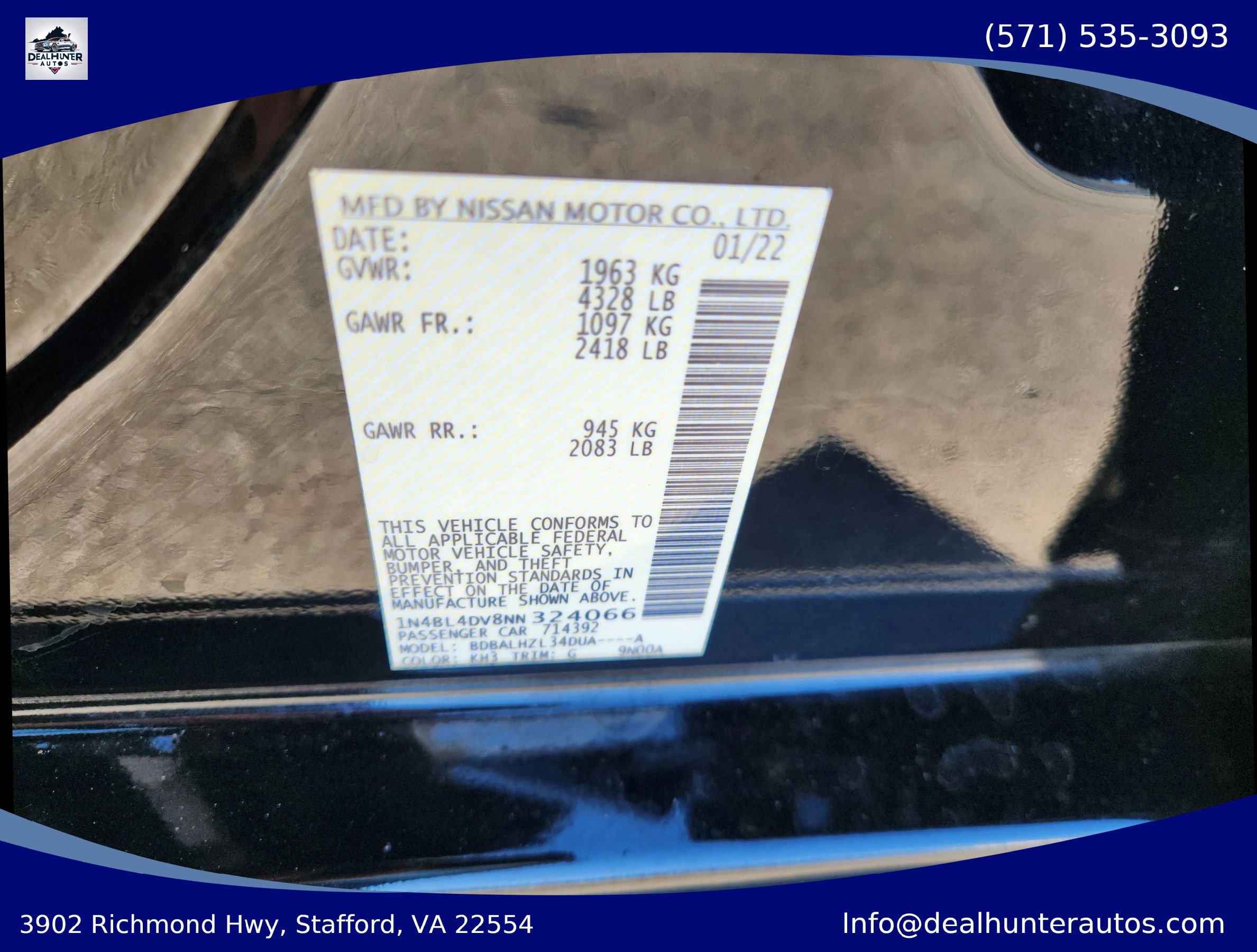 Used 2022 Nissan Altima 2.5 SV FWD image 33