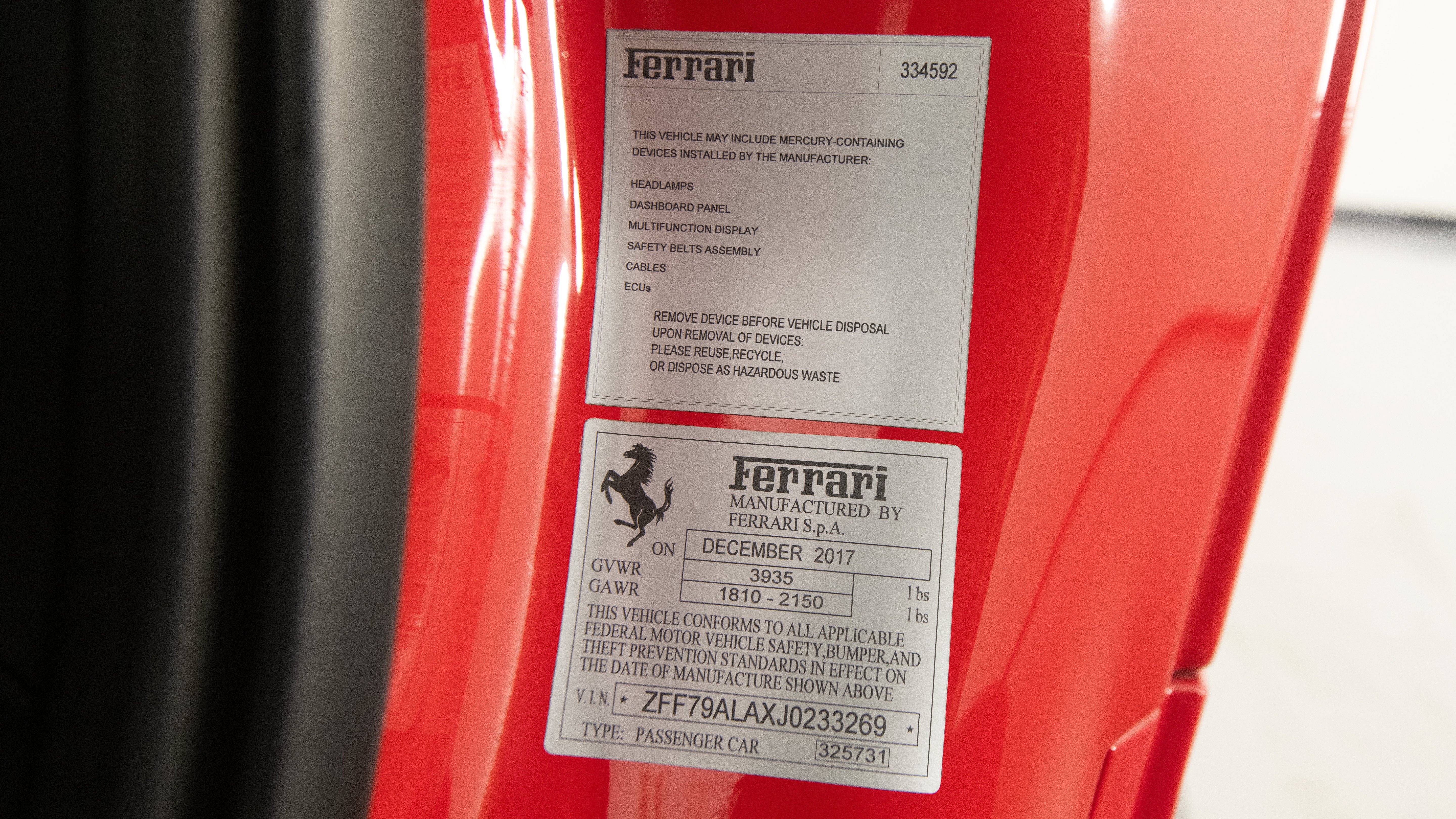 Certified 2018 Ferrari 488 GTB RWD image 43
