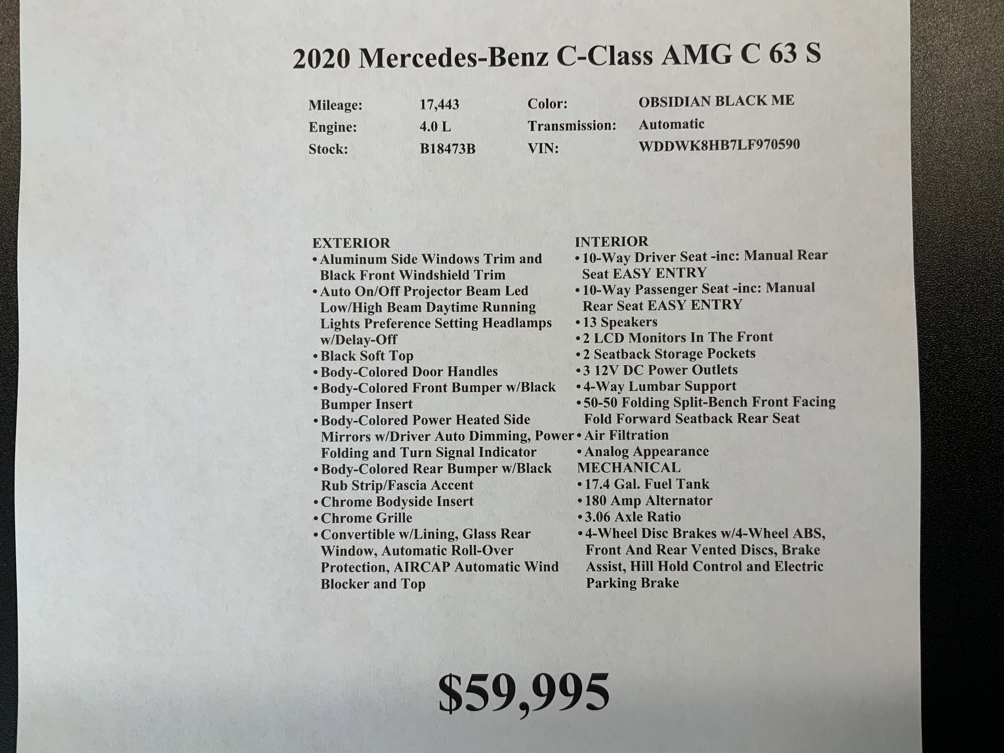 Used 2020 Mercedes-Benz C 63 AMG S image 33