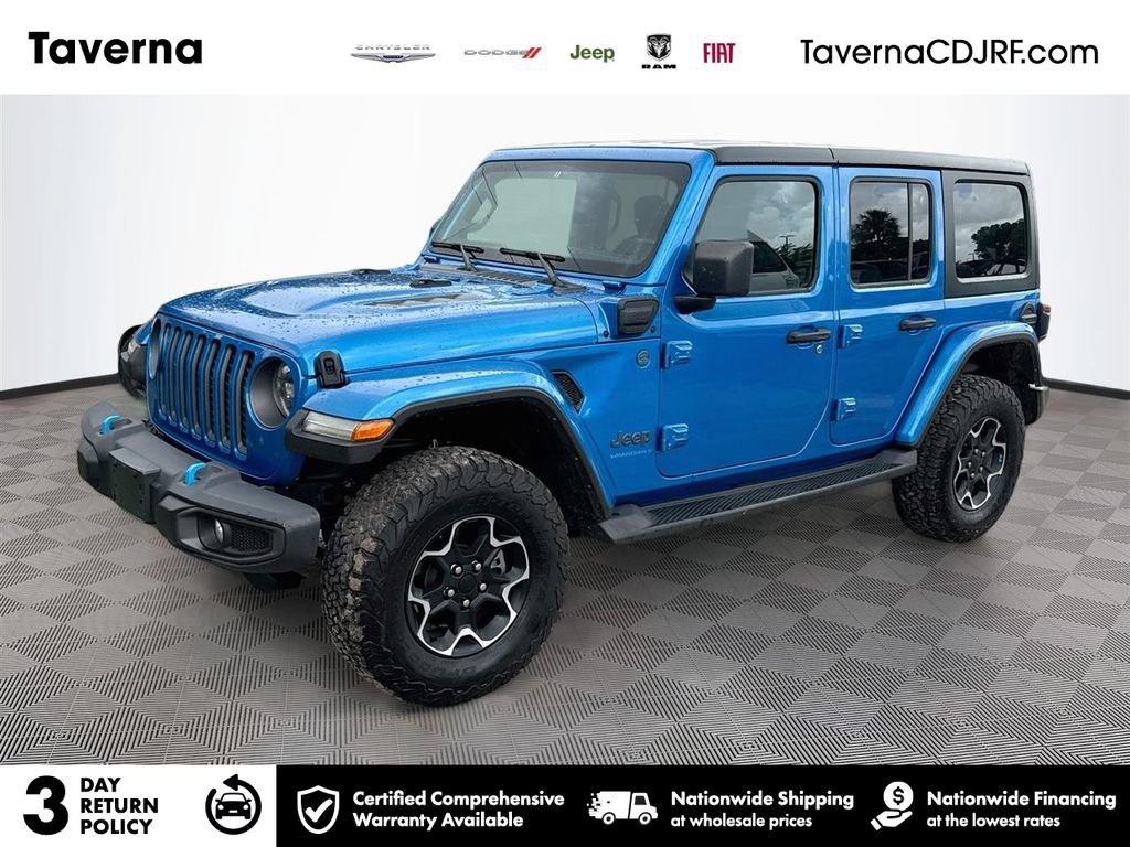 Used 2023 Jeep Wrangler Unlimited Rubicon 4xe w/ Cold Weather Group AWD/4WD image 1