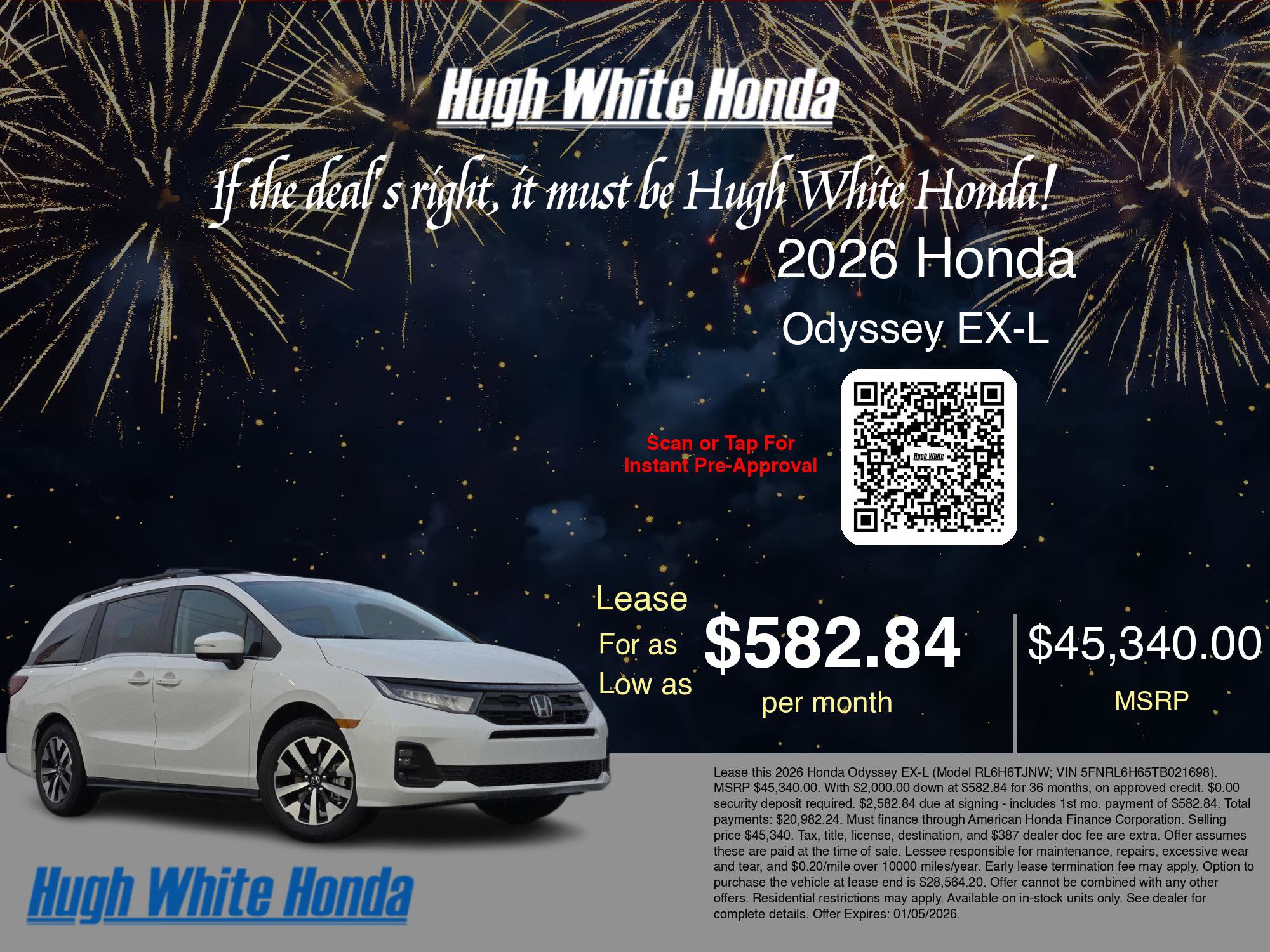 New 2026 Honda Odyssey EX-L image 3