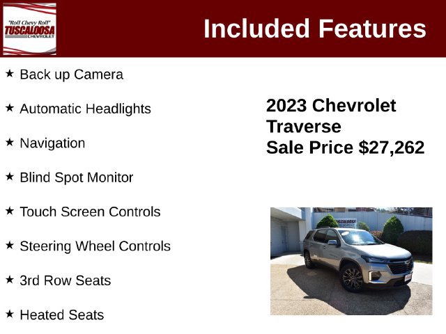 Certified 2023 Chevrolet Traverse RS FWD image 6