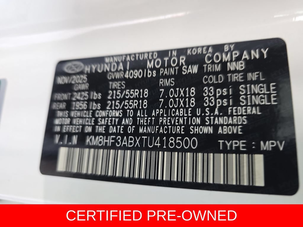 Certified 2026 Hyundai Kona SEL Sport FWD image 35