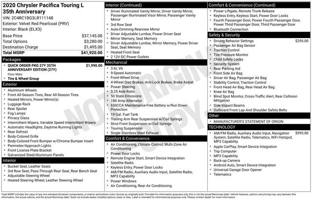 Used 2020 Chrysler Pacifica Touring-L image 6