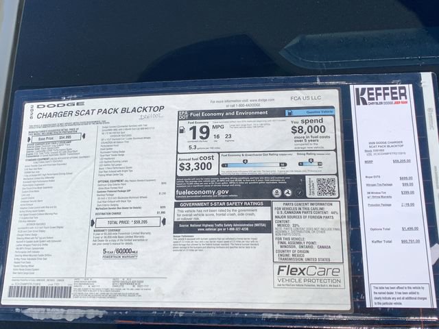 New 2026 Dodge Charger Scat Pack w/ Blacktop Package AWD/4WD image 45