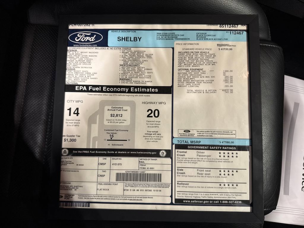 Used 2008 Ford Mustang Shelby GT500 RWD image 37