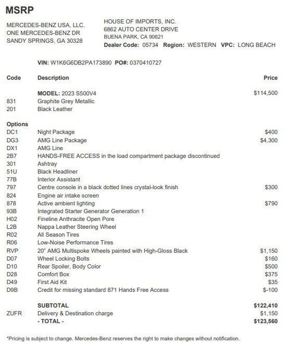 Certified 2023 Mercedes-Benz S 500 4MATIC image 4