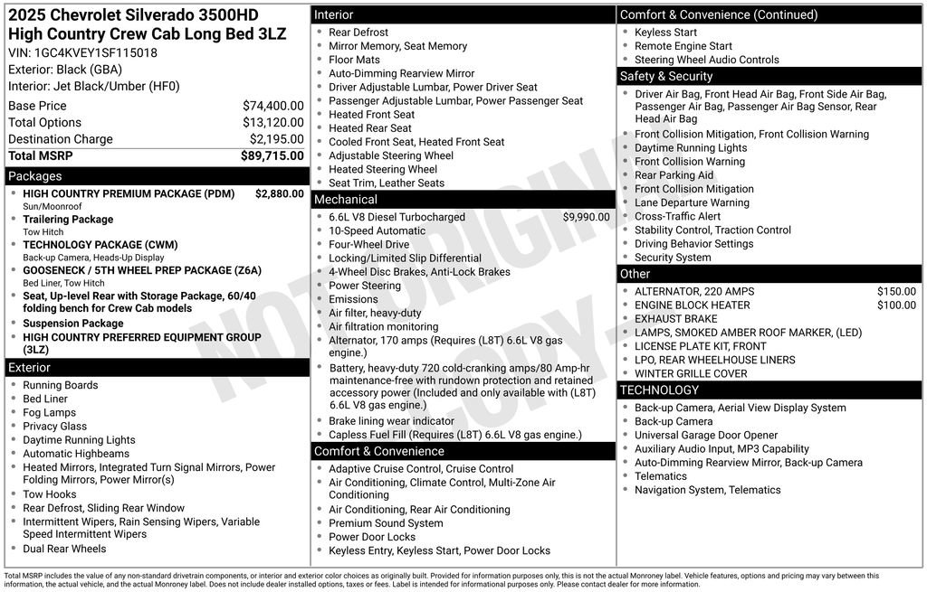 Certified 2025 Chevrolet Silverado 3500 High Country w/ High Country Premium Package image 4