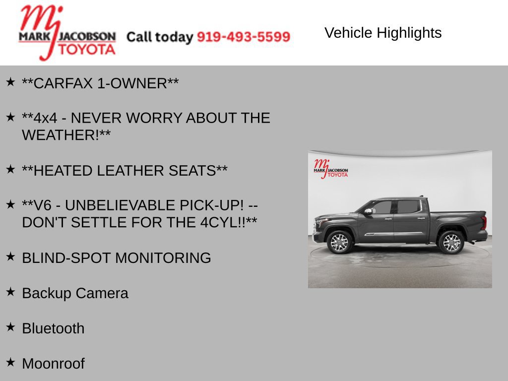 Used 2023 Toyota Tundra 1794 Edition w/ TRD Off-Road Package AWD/4WD image 6