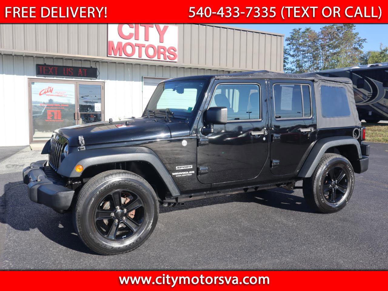 Used 2015 Jeep Wrangler Unlimited Sport w/ Quick Order Package 24S