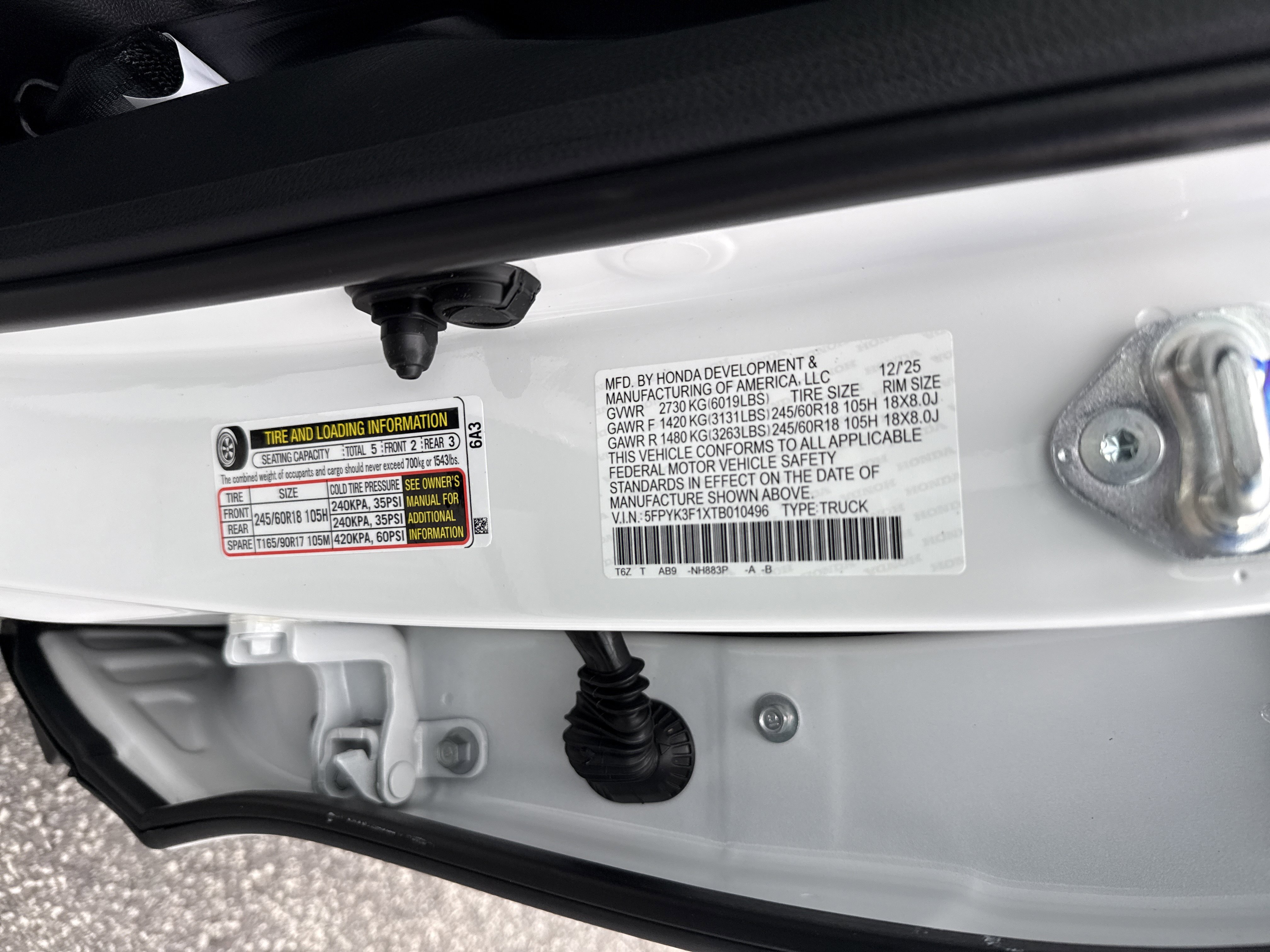 New 2026 Honda Ridgeline Sport image 34