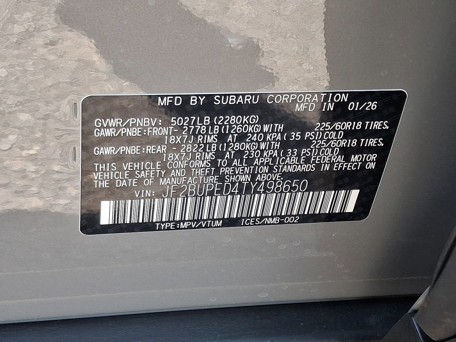 New 2026 Subaru Outback Touring image 12