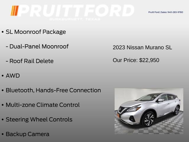 Used 2023 Nissan Murano SL w/ SL Moonroof Package image 6