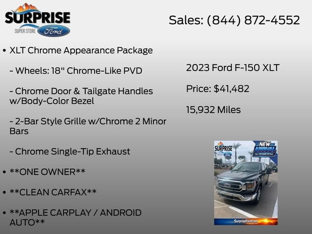 Certified 2023 Ford F150 XLT w/ Equipment Group 302A High AWD/4WD image 25