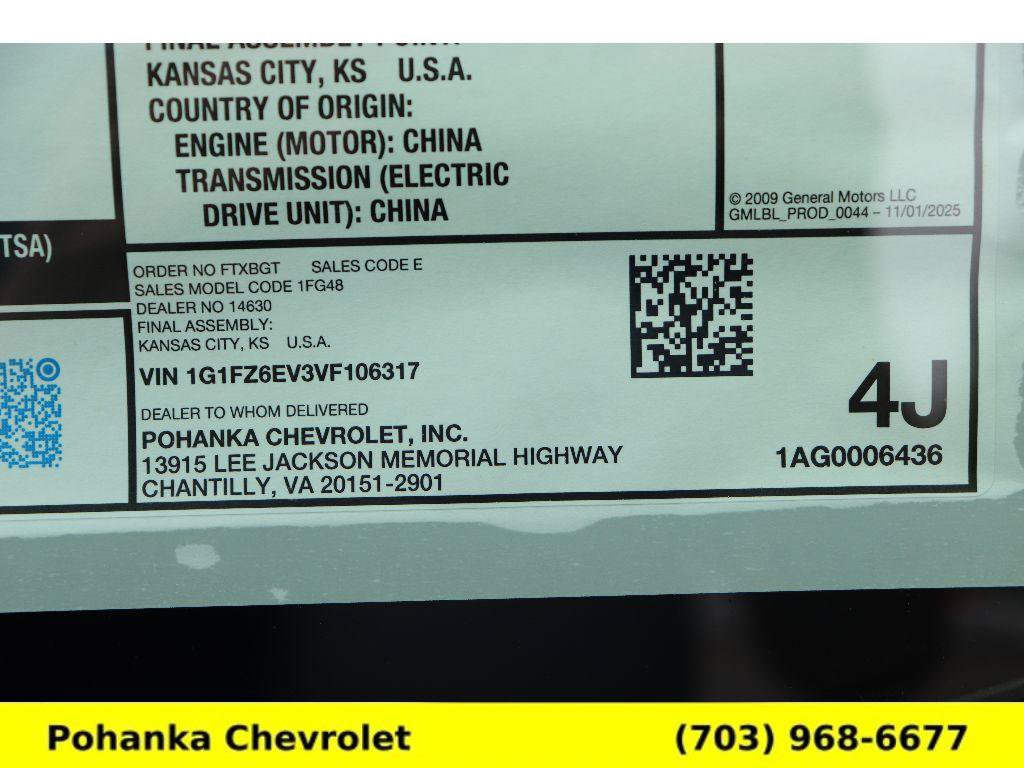 New 2027 Chevrolet Bolt RS w/ Technology Package FWD image 30