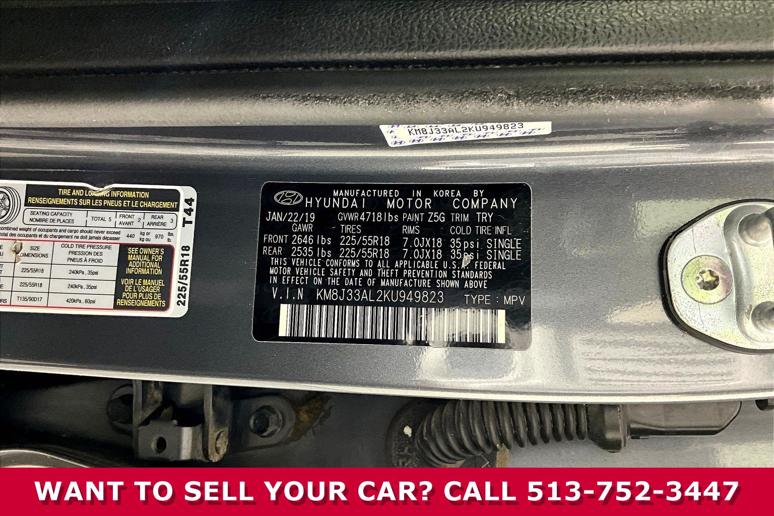 Used 2019 Hyundai Tucson SEL w/ Cargo Package FWD image 17