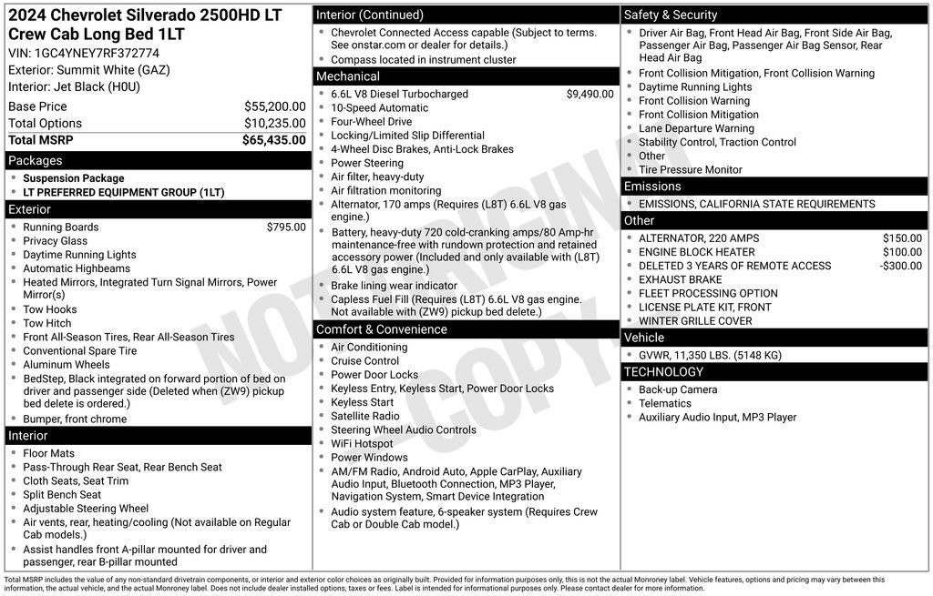 Used 2024 Chevrolet Silverado 2500 LT image 3