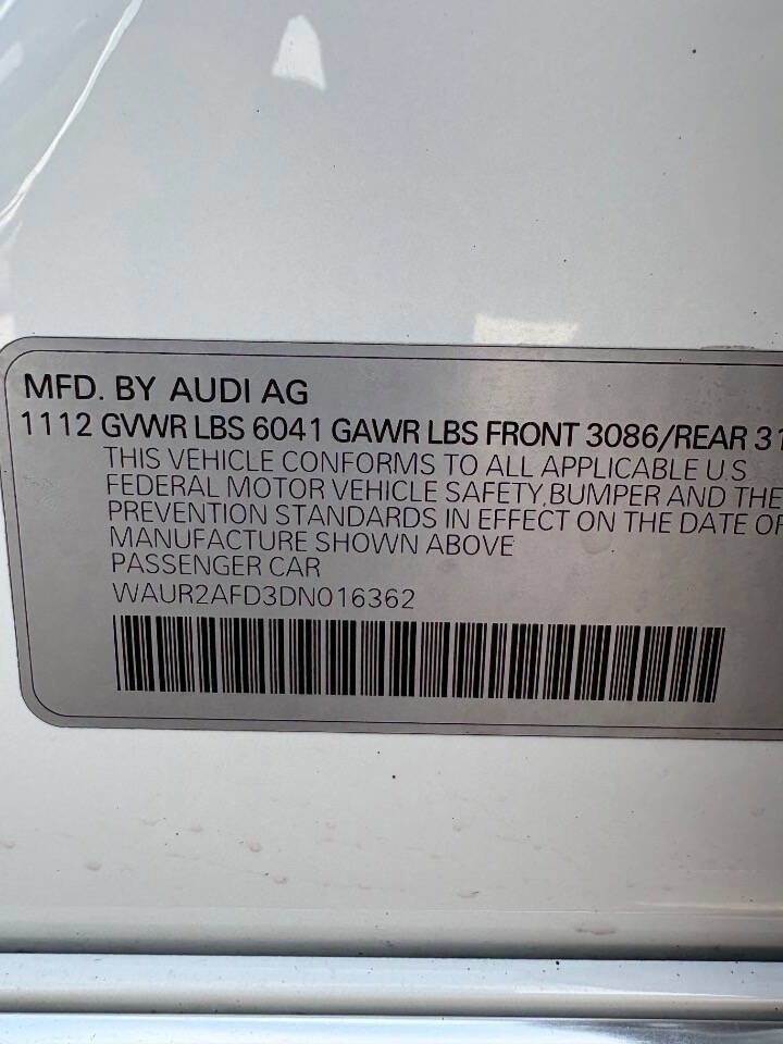 Used 2013 Audi A8 L 4.0T w/ Sport Design Pkg image 13