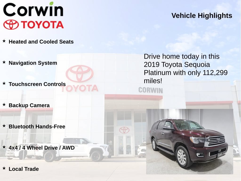 Used 2019 Toyota Sequoia Platinum AWD/4WD image 6