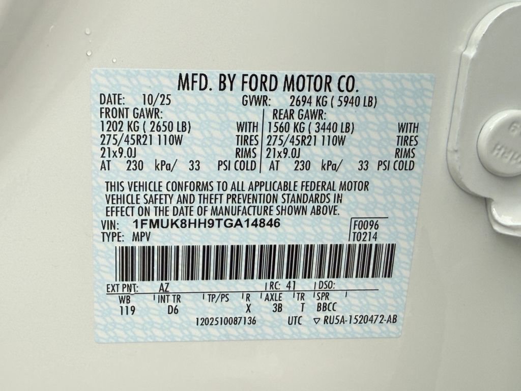 New 2026 Ford Explorer Platinum image 28