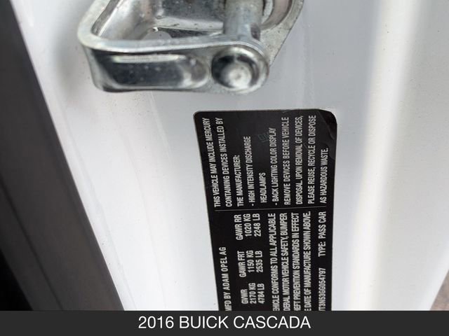 Used 2016 Buick Cascada Premium FWD image 25