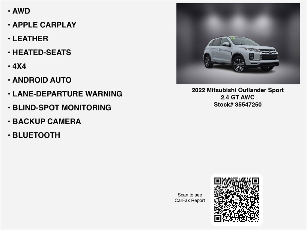 Used 2022 Mitsubishi Outlander Sport GT image 7