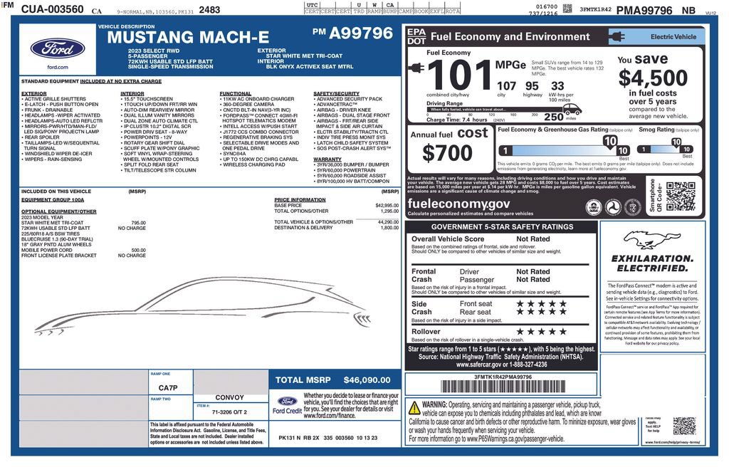 Used 2023 Ford Mustang Mach-E Select RWD image 2