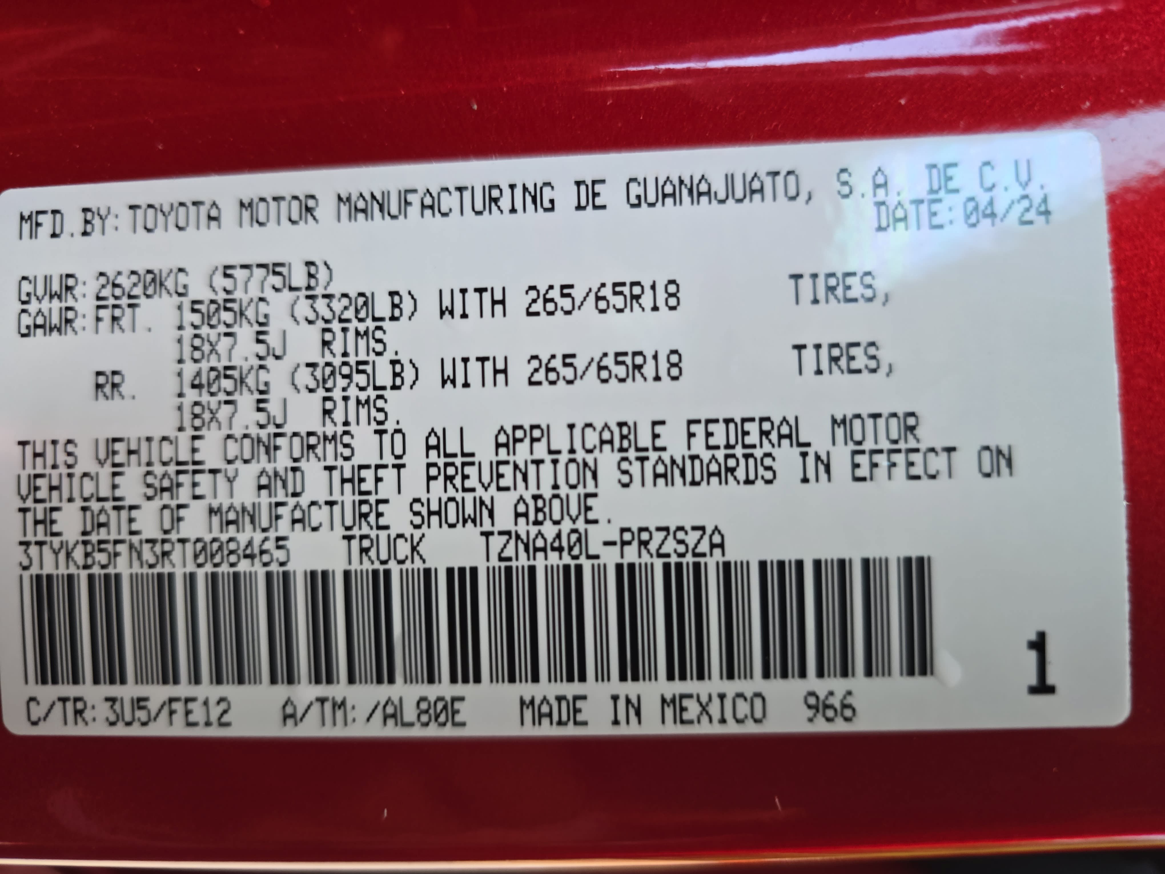 Used 2024 Toyota Tacoma TRD Sport RWD image 31