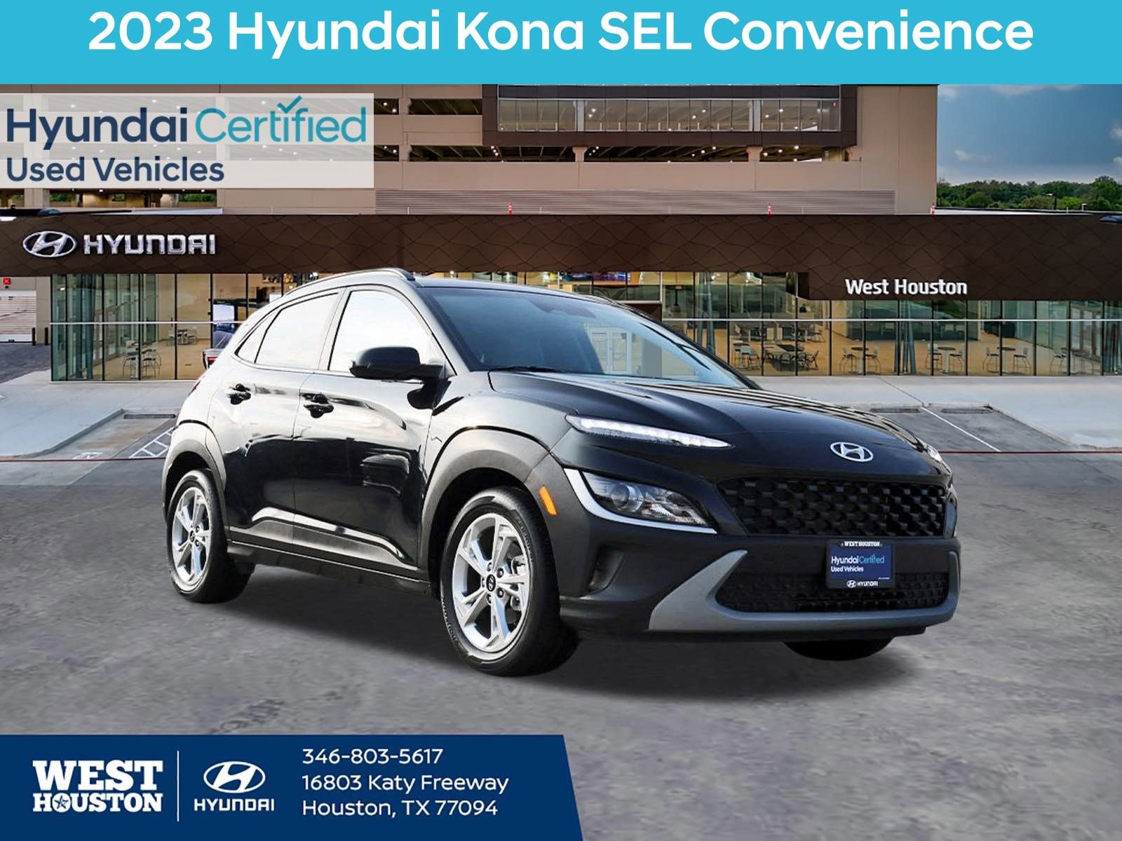 Certified 2023 Hyundai Kona SEL w/ Convenience Package image 1