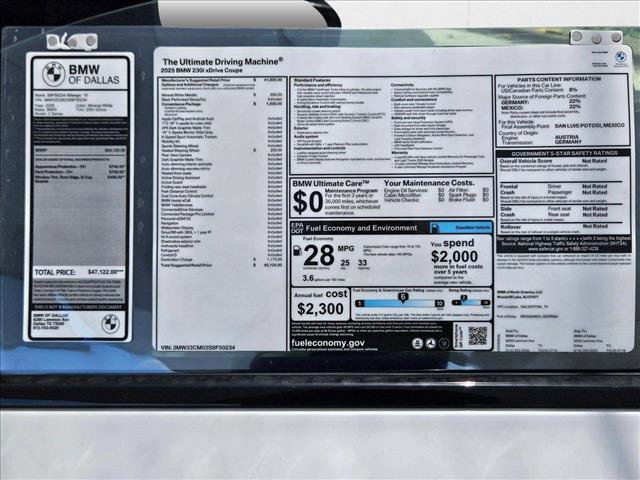 Used 2025 BMW 230i xDrive Coupe image 17