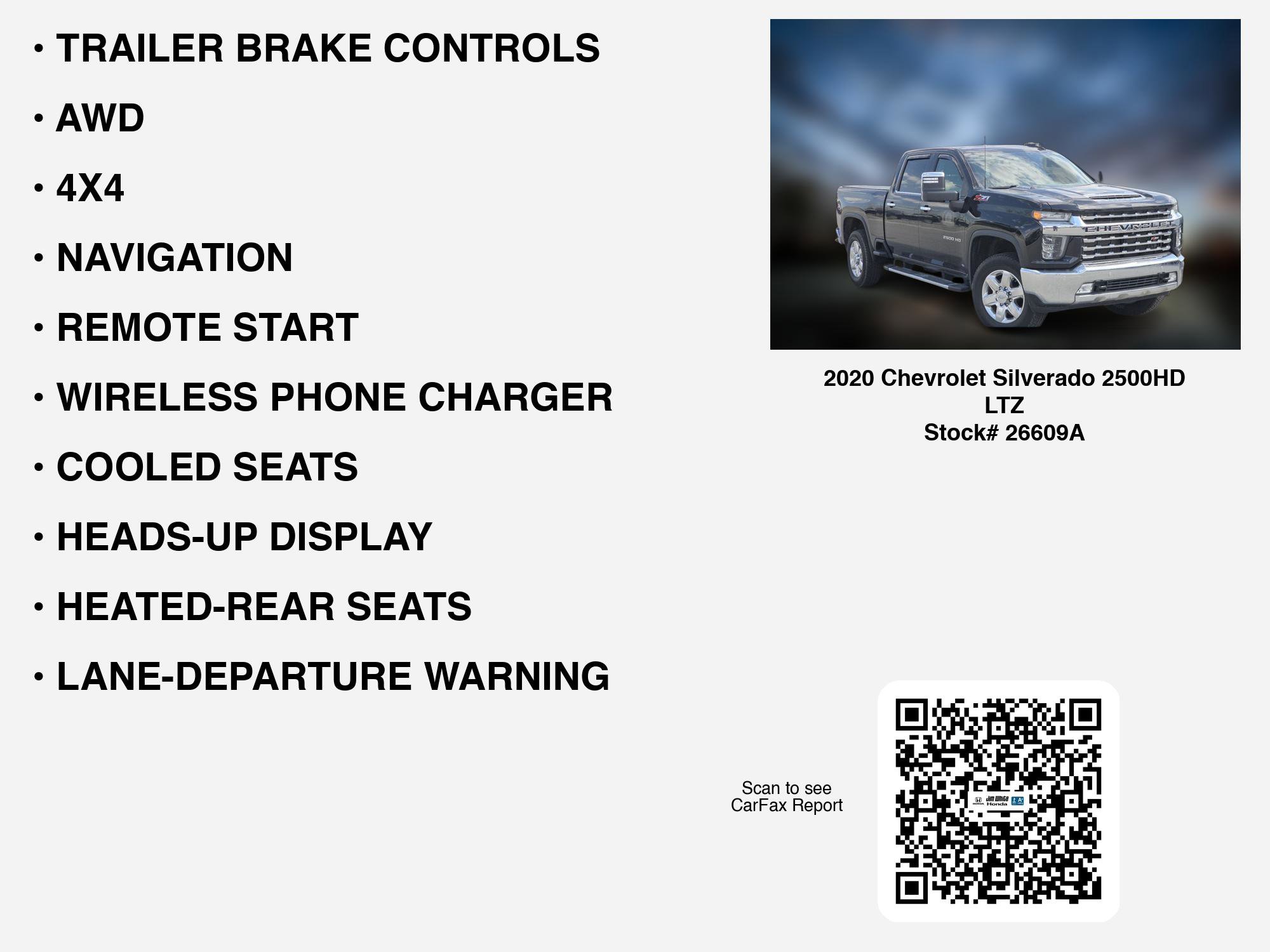 Used 2020 Chevrolet Silverado 2500 LTZ w/ LTZ Plus Package AWD/4WD image 7