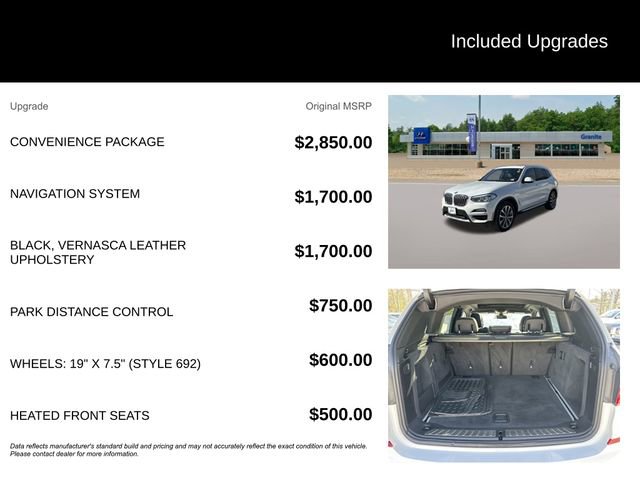 Used 2018 BMW X3 xDrive30i w/ Convenience Package image 8