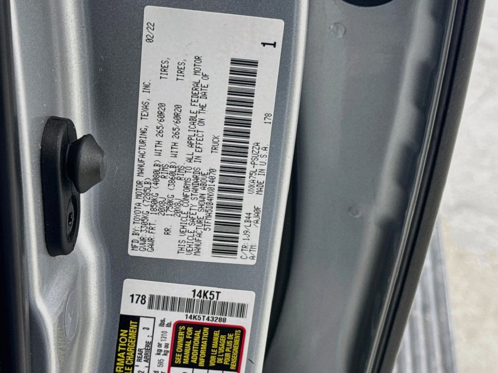 Used 2022 Toyota Tundra 1794 Edition AWD/4WD image 33