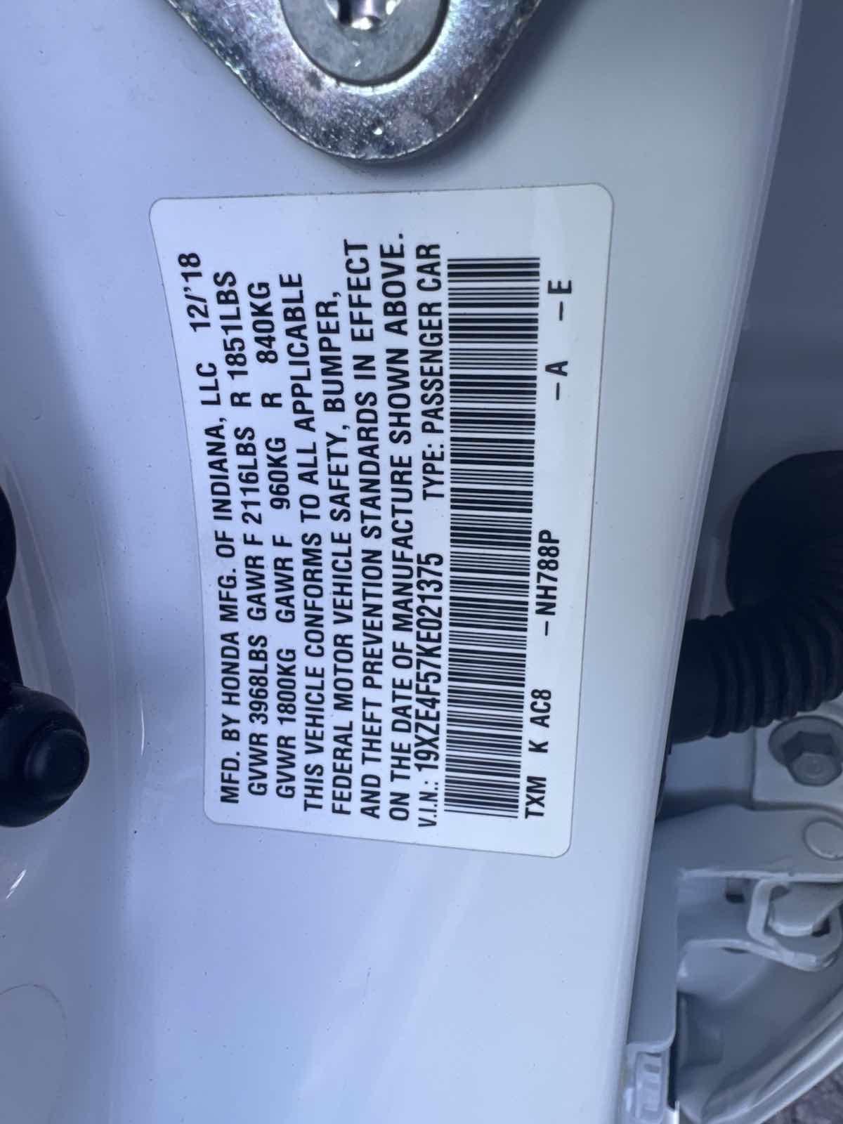 Used 2019 Honda Insight EX image 17