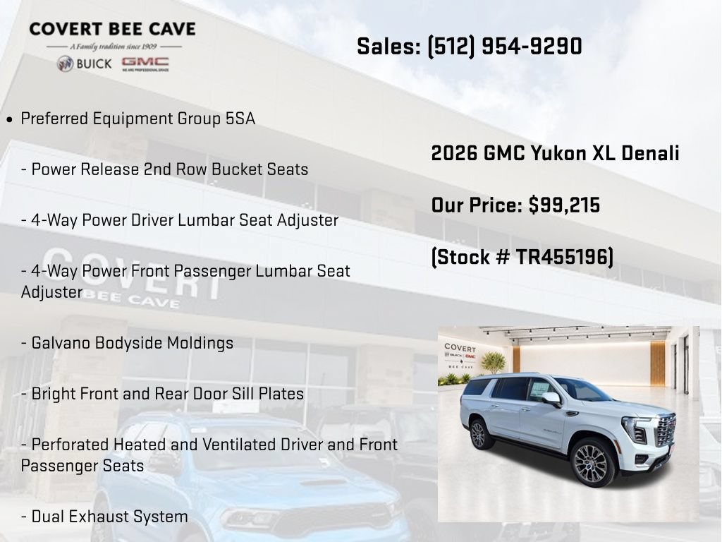 New 2026 GMC Yukon XL Denali w/ Denali Reserve Package AWD/4WD image 7