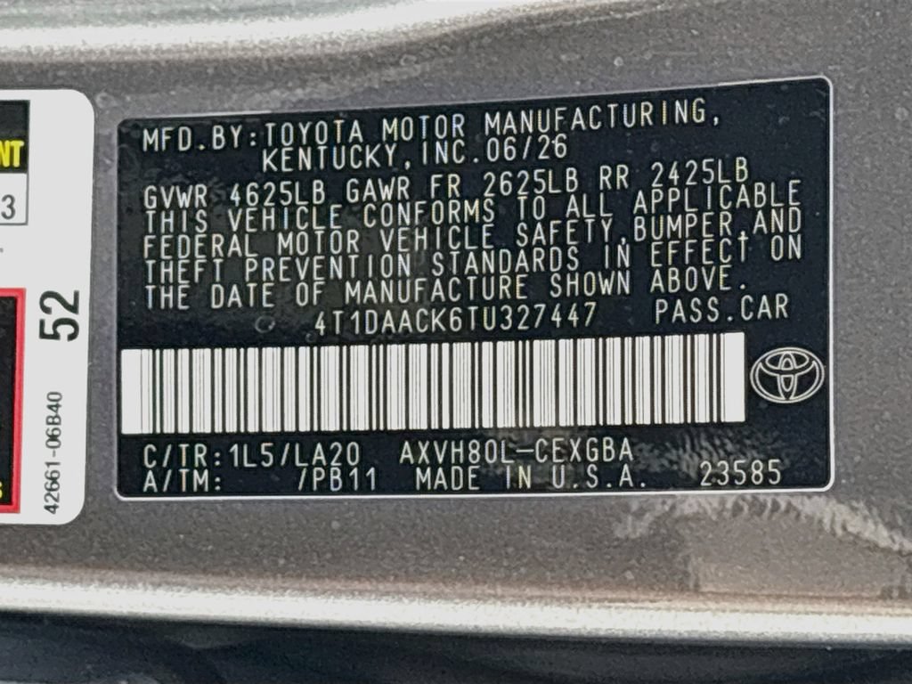 Certified 2026 Toyota Camry XLE FWD image 34