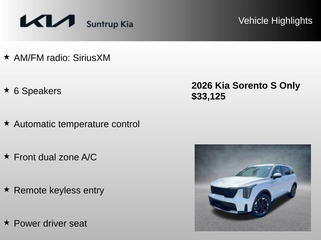 Used 2026 Kia Sorento S image 8
