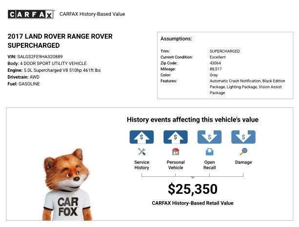 Used 2017 Land Rover Range Rover Supercharged image 14