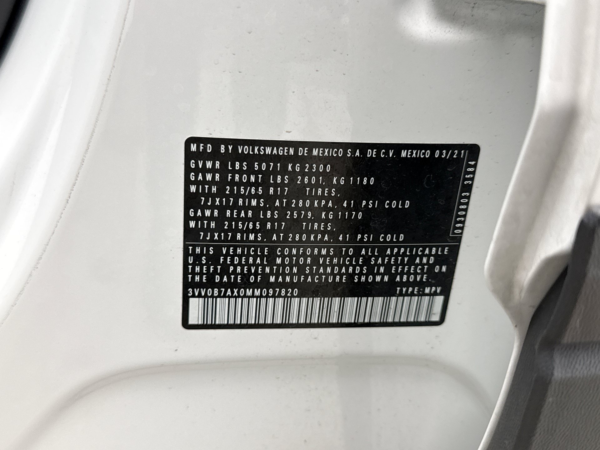 Used 2021 Volkswagen Tiguan S AWD/4WD image 22
