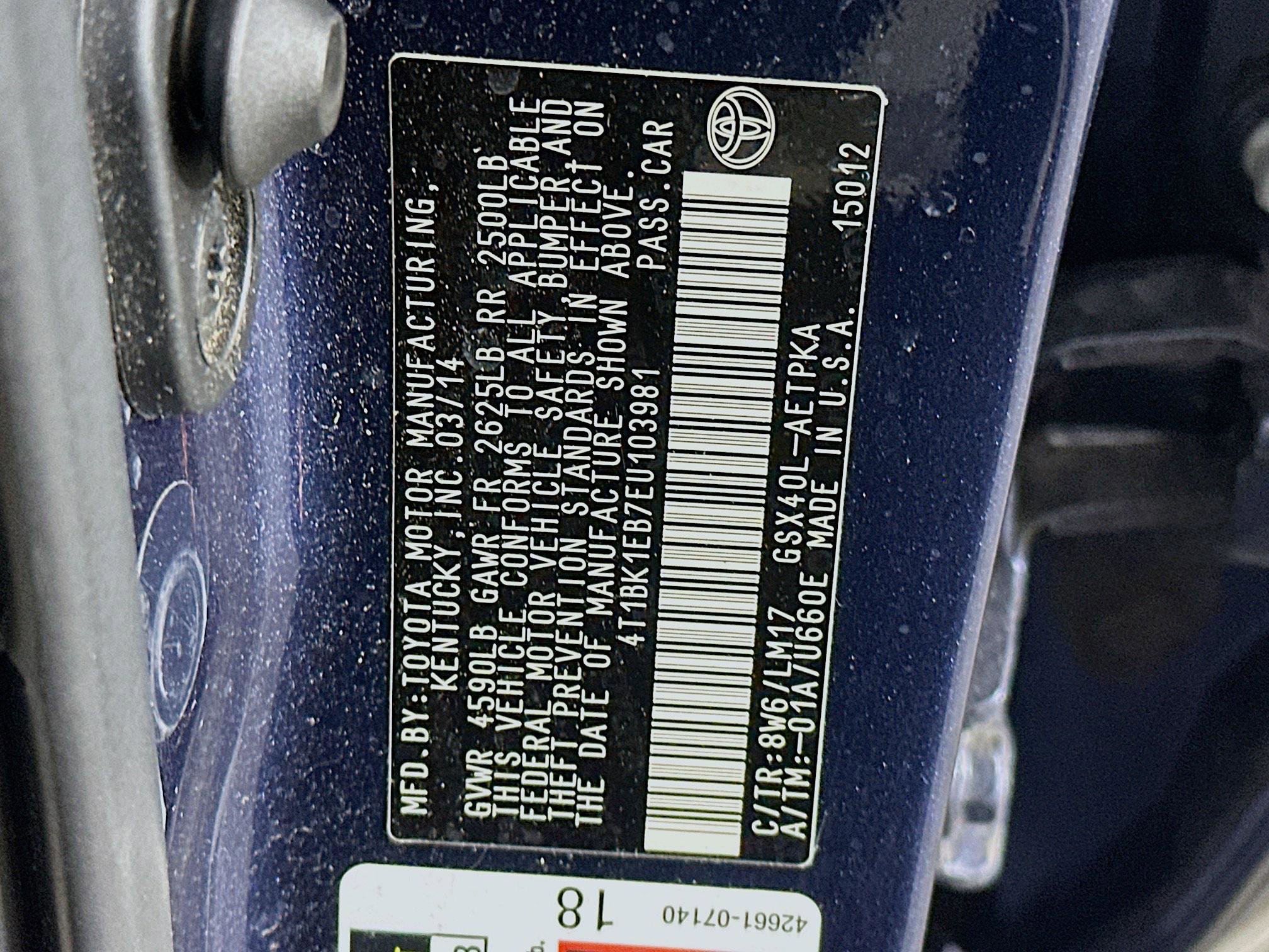 Used 2014 Toyota Avalon Limited FWD image 12