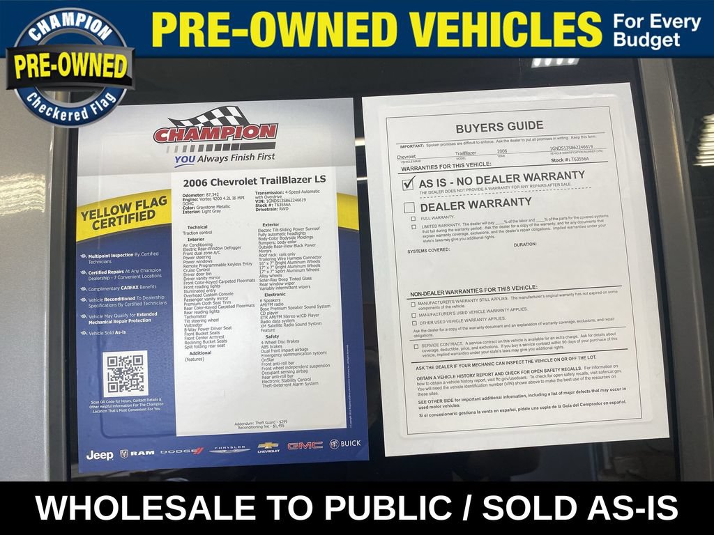 Used 2006 Chevrolet TrailBlazer LS RWD image 36