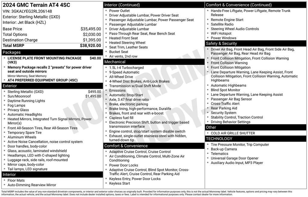 Used 2024 GMC Terrain AT4 image 43